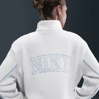 Nike Sportswear женская Full-Zip High-Pile Fleece Куртка цвет белый