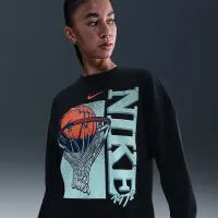 Nike Club женская Fleece Loose Crew цвет черный