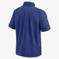 New York Giants Sideline Coach чоловічі Nike NFL 1/2-Zip Short-Sleeve Hooded Куртка блакитний