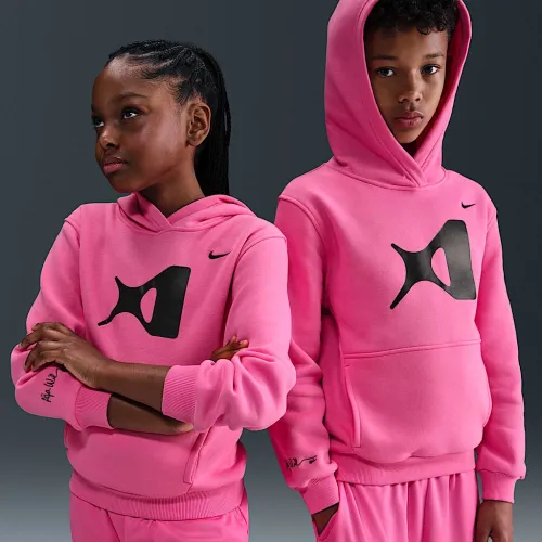 Nike A'ja Wilson Club Fleece Big дитячі Толстовка з капюшоном Pink