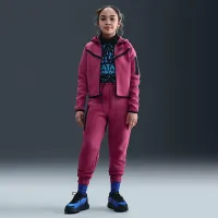 Nike Sportswear Tech Fleece Girls' Full-Zip Толстовка с капюшоном цвет фиолетовый