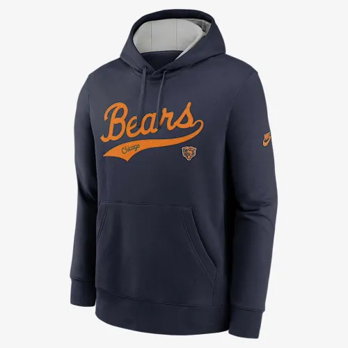 Chicago Bears Rewind Club Logo мужские Nike NFL Pullover Толстовка с капюшоном синий