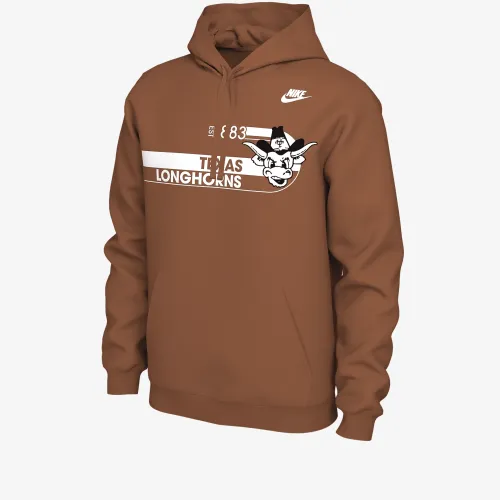Texas мужские Nike College Толстовка с капюшоном Orange