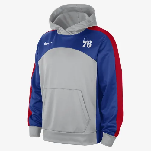 Philadelphia 76ers Starting 5 чоловічі Nike Therma-FIT NBA Graphic Толстовка з капюшоном колір сірий