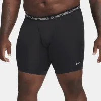 Nike Dri-FIT Ultra Stretch Micro чоловічі Long Boxer Brief (3 пари) колір чорний