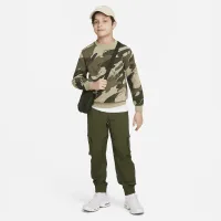 Nike Sportswear Club Fleece Big дитячі світшот колір коричневий