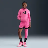 Nike A'ja Wilson Club Fleece Big дитячі Толстовка з капюшоном Pink