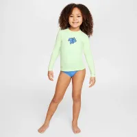 Nike Swim Hydroguard Little дитячі (Girls') Long-Sleeve футболка Yellow