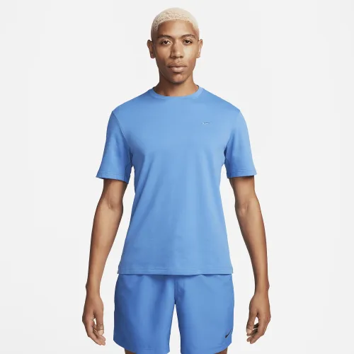 Nike Primary мужские Dri-FIT Short-Sleeve Versatile Top синий