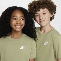 Nike Sportswear Big детские футболка цвет зеленый