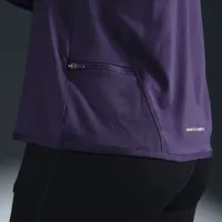 Nike Swift Element жіноча Dri-FIT Crew-Neck Running Top колір фіолетовий
