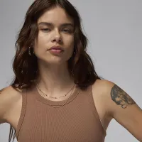 Nike Jordan жіноча Tank колір коричневий