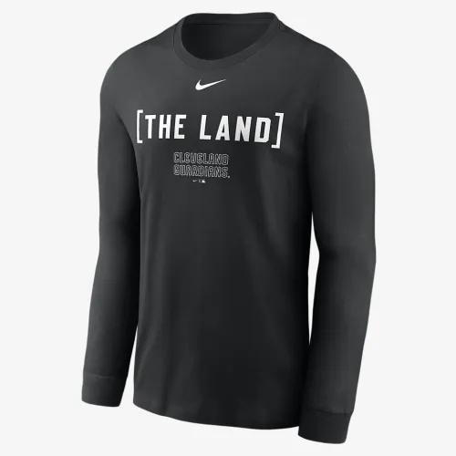 Cleveland Guardians Fashion мужские Nike MLB Long-Sleeve футболка цвет черный