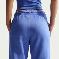 Nike Sportswear Phoenix Fleece женская Mid-Rise Open-Hem Pants синий