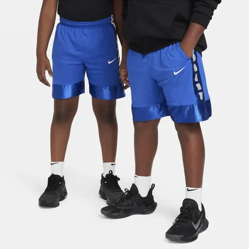 Nike Dri-FIT Elite 23 Big детские (для мальчиков) баскетбольные шорты (Extended Size) синий