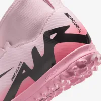 Nike Jr. Mercurial Superfly 9 Academy Big детские TF High-Top Soccer Кроссовки Pink