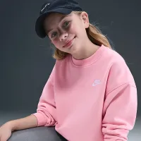 Nike Sportswear Club Fleece Big дитячі оверсайз світшот Pink