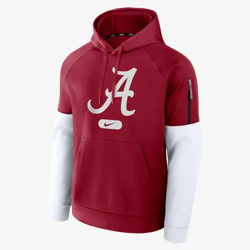 Alabama Crimson Tide Fitness Men’s Nike Therma College Pullover Толстовка з капюшоном колір червоний