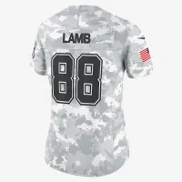 CeeDee Lamb Dallas Cowboys Salute to Service Women’s Nike Dri-FIT NFL Limited Jersey цвет белый