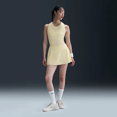 Nike Victory женская Dri-FIT Flouncy Tennis юбка цвет коричневый