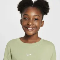 Nike Sportswear Essential Big дитячі (Girls') Long-Sleeve футболка колір зелений