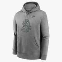 Michigan State Spartans Legacy Club Primary Logo чоловічі Nike College Pullover Толстовка з капюшоном колір сірий