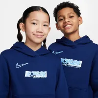 Nike Erling Haaland Club Fleece Big детские Толстовка с капюшоном синий
