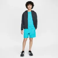 Nike Dri-FIT Challenger Big детские (для мальчиков) тренировочные шорты цвет зеленый