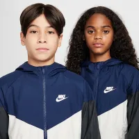 Nike Sportswear Windrunner Big дитячі Hooded Repel Куртка блакитний