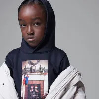 Nike Air Jordan 1 Little детские Christmas Толстовка с капюшоном цвет черный