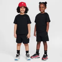 Nike Tech Fleece Little дитячі Tee and шорти комплект колір чорний