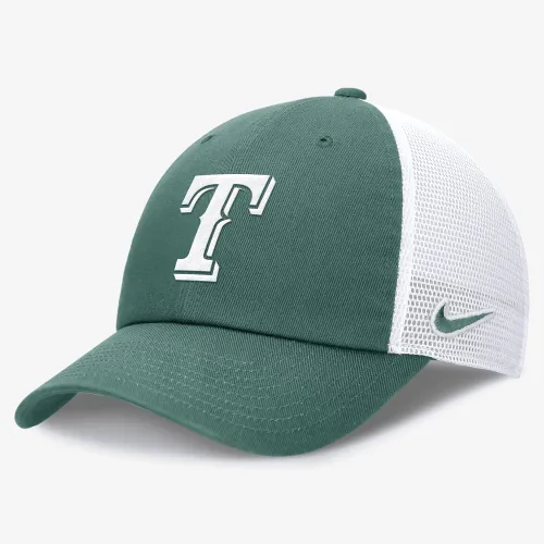 Texas Rangers Bicoastal Club мужские Nike MLB Trucker Adjustable Hat цвет зеленый