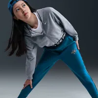 Nike Sportswear Club Fleece Big детские (Girls') оверсайз Joggers синий