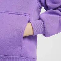 Nike Sportswear Club Fleece Big детские Pullover Толстовка с капюшоном цвет фиолетовый
