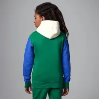 Nike Jordan MJ Brooklyn Big детские Fleece Pullover Толстовка с капюшоном цвет зеленый