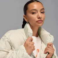 Nike Jordan Brooklyn женская Quilted Puffer Куртка цвет коричневый