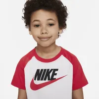 Nike Sportswear Futura Raglan Tee Little Kids' T-Shirt White
