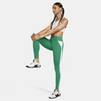 Nike One женская Mid-Rise Full-Length лосины цвет зеленый