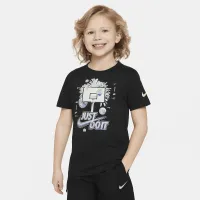 Nike Little дитячі Palm Tree Hoop JDI футболка колір чорний