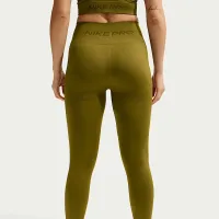 Nike Pro Seamless женская С высокой Талией 7/8 лосины цвет коричневый