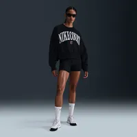 NikeCourt Phoenix Fleece жіноча Over-оверсайз Crew-Neck Tennis світшот колір чорний