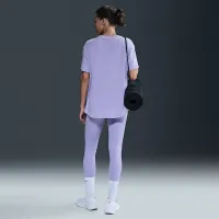 Nike One Relaxed жіноча Dri-FIT Short-Sleeve Top колір фіолетовий