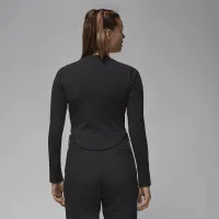 Nike Jordan женская Long-Sleeve Knit Top цвет черный