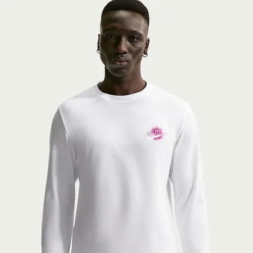 Nike Essential мужские Long-Sleeve баскетбольные футболка цвет белый
