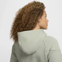 Nike Sportswear Tech Fleece Windrunner женская Full-Zip Толстовка с капюшоном цвет зеленый