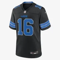 Jaколір червоний Goff Detroit Lions чоловічі Nike NFL Game Football Jersey колір чорний