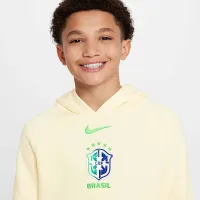 Brazil Big детские Nike Air Soccer Pullover Толстовка с капюшоном цвет коричневый