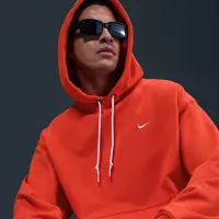 Nike Solo Swoosh чоловічі French Terry Pullover Толстовка з капюшоном колір червоний