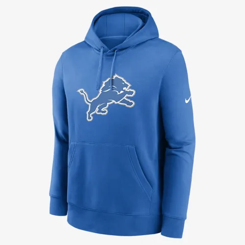 Detroit Lions Club Logo чоловічі Nike NFL Pullover Толстовка з капюшоном блакитний