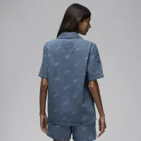 Nike Jordan жіноча Woven Top блакитний
